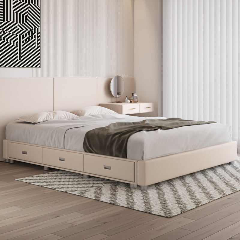 Colchón incluye plataforma cama de almacenamiento de marco de cama con cajones