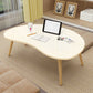 Modern Wood Side Table Bedroom No Distressing End Table with 4 Legs Natural Waist Round Clearhalo 'Coffee & Accent Tables' 'Coffee Tables' 'coffee_tables' 'furn' 'furn_coffee_tables' 'Furniture' 'Living Room Furniture' 6655675