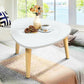 Modern Wood Side Table Bedroom No Distressing End Table with 4 Legs 16"L x 16"W x 12"H White Triangle Clearhalo 'Coffee & Accent Tables' 'Coffee Tables' 'coffee_tables' 'furn' 'furn_coffee_tables' 'Furniture' 'Living Room Furniture' 6655677