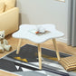 Modern Wood Side Table Bedroom No Distressing End Table with 4 Legs 16"L x 16"W x 9"H White Pentagon Clearhalo 'Coffee & Accent Tables' 'Coffee Tables' 'coffee_tables' 'furn' 'furn_coffee_tables' 'Furniture' 'Living Room Furniture' 6655689