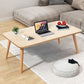 Modern Wood Side Table Bedroom No Distressing End Table with 4 Legs Natural Curved Angle Rectangle Clearhalo 'Coffee & Accent Tables' 'Coffee Tables' 'coffee_tables' 'furn' 'furn_coffee_tables' 'Furniture' 'Living Room Furniture' 6655690