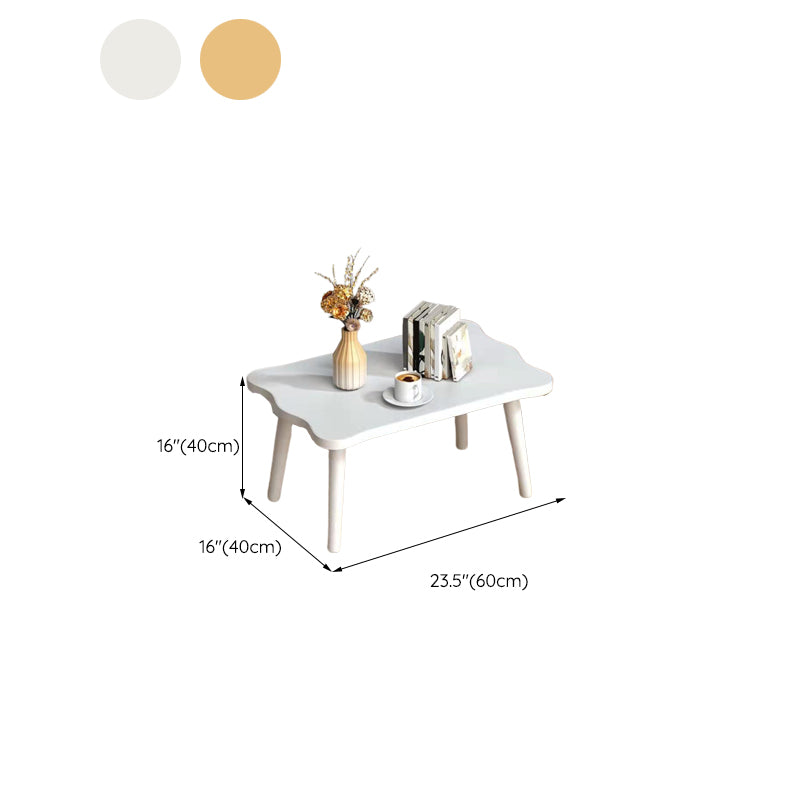 Modern Wood Side Table Bedroom No Distressing End Table with 4 Legs Clearhalo 'Coffee & Accent Tables' 'Coffee Tables' 'coffee_tables' 'furn' 'furn_coffee_tables' 'Furniture' 'Living Room Furniture' 6655698