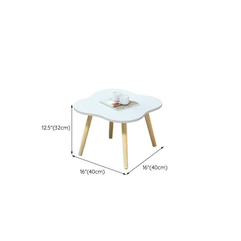 Modern Wood Side Table Bedroom No Distressing End Table with 4 Legs Clearhalo 'Coffee & Accent Tables' 'Coffee Tables' 'coffee_tables' 'furn' 'furn_coffee_tables' 'Furniture' 'Living Room Furniture' 6655700