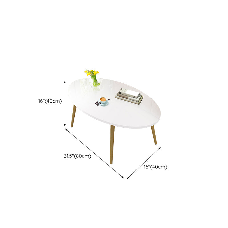 Modern Wood Side Table Bedroom No Distressing End Table with 4 Legs Clearhalo 'Coffee & Accent Tables' 'Coffee Tables' 'coffee_tables' 'furn' 'furn_coffee_tables' 'Furniture' 'Living Room Furniture' 6655702