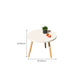 Modern Wood Side Table Bedroom No Distressing End Table with 4 Legs Clearhalo 'Coffee & Accent Tables' 'Coffee Tables' 'coffee_tables' 'furn' 'furn_coffee_tables' 'Furniture' 'Living Room Furniture' 6655703