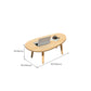 Modern Wood Side Table Bedroom No Distressing End Table with 4 Legs Clearhalo 'Coffee & Accent Tables' 'Coffee Tables' 'coffee_tables' 'furn' 'furn_coffee_tables' 'Furniture' 'Living Room Furniture' 6655711