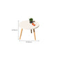 Modern Wood Side Table Bedroom No Distressing End Table with 4 Legs Clearhalo 'Coffee & Accent Tables' 'Coffee Tables' 'coffee_tables' 'furn' 'furn_coffee_tables' 'Furniture' 'Living Room Furniture' 6655714