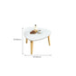 Modern Wood Side Table Bedroom No Distressing End Table with 4 Legs Clearhalo 'Coffee & Accent Tables' 'Coffee Tables' 'coffee_tables' 'furn' 'furn_coffee_tables' 'Furniture' 'Living Room Furniture' 6655715