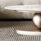 Glam Slate Pedestal Coffee Table Oval White Coffee Table Set Clearhalo 'Coffee & Accent Tables' 'Coffee Tables' 'coffee_tables' 'furn' 'furn_coffee_tables' 'Furniture' 'Living Room Furniture' 6655793