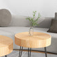 Contemporary Cocktail Table Round Solid Wood Coffee Cocktail Table Clearhalo 'Coffee & Accent Tables' 'Coffee Tables' 'coffee_tables' 'furn' 'furn_coffee_tables' 'Furniture' 'Living Room Furniture' 6655807