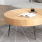 Contemporary Cocktail Table Round Solid Wood Coffee Cocktail Table Clearhalo 'Coffee & Accent Tables' 'Coffee Tables' 'coffee_tables' 'furn' 'furn_coffee_tables' 'Furniture' 'Living Room Furniture' 6655808