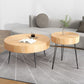 Contemporary Cocktail Table Round Solid Wood Coffee Cocktail Table Clearhalo 'Coffee & Accent Tables' 'Coffee Tables' 'coffee_tables' 'furn' 'furn_coffee_tables' 'Furniture' 'Living Room Furniture' 6655812