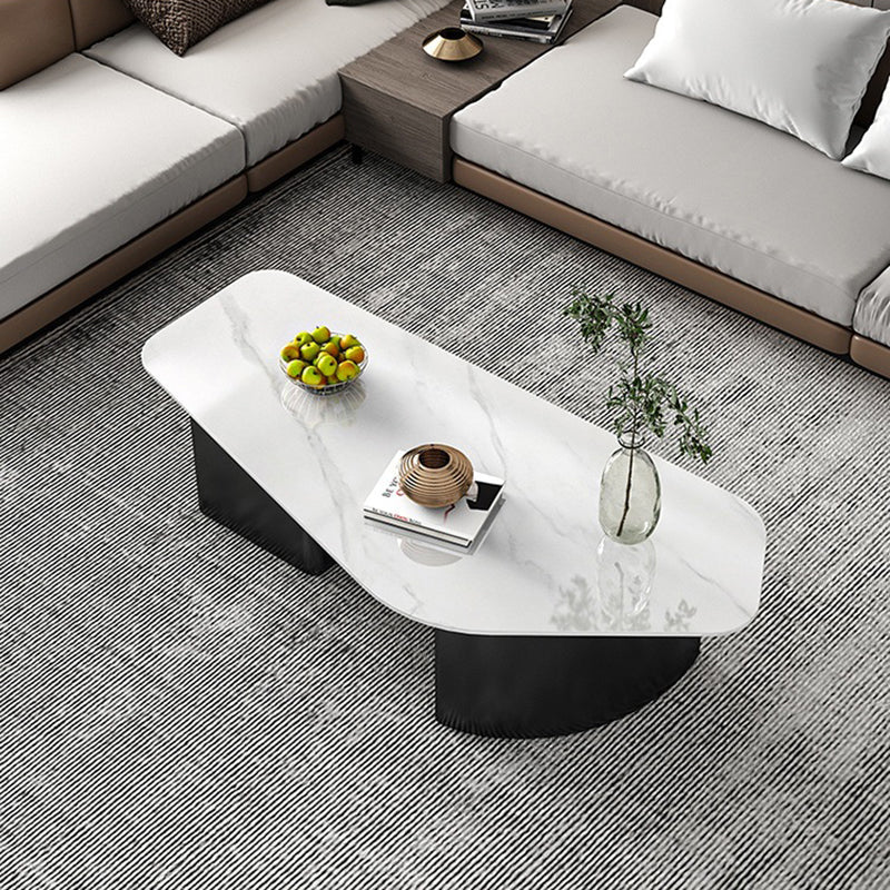 Tavolino da caffè geometrico moderno in ardesia Tavolino da caffè standard 1 con contenitore