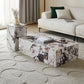 Block Coffee Cocktail Table Contemporary Slate Coffee Table Set