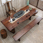 Rectangle Solid Wood Coffee Table Dark Brown Abstract Cocktail Table Clearhalo 'Coffee & Accent Tables' 'Coffee Tables' 'coffee_tables' 'furn' 'furn_coffee_tables' 'Furniture' 'Living Room Furniture' 6655865