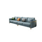 Glam Smoking -Armsofa Flecken echtes Ledersofa mit Kissen