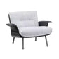 Industrial Lounge Chair Solid Color Cushion Back Basic Four Leg Reclining Accent Chair Cotton and Linen 1 Piece Flared Arm Clearhalo 'Accent Chairs' 'accent_chairs' 'Chairs & Seating' 'furn' 'furn_accent_chairs' 'Furniture' 'Living Room Furniture' 6655966