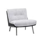 Industrial Lounge Chair Solid Color Cushion Back Basic Four Leg Reclining Accent Chair Cotton and Linen 1 Piece Armless Clearhalo 'Accent Chairs' 'accent_chairs' 'Chairs & Seating' 'furn' 'furn_accent_chairs' 'Furniture' 'Living Room Furniture' 6655974