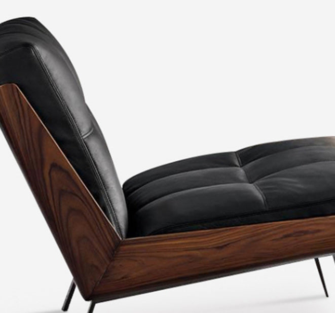 Industrial Lounge Chair Solid Color Cushion Back Basic Four Leg Reclining Accent Chair Clearhalo 'Accent Chairs' 'accent_chairs' 'Chairs & Seating' 'furn' 'furn_accent_chairs' 'Furniture' 'Living Room Furniture' 6655977