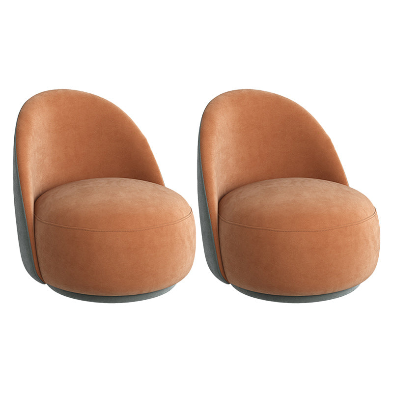 Contemporary Armless Chair Solid Color Upholstered Parsons Chair Accent Chair 2 Piece Set Clearhalo 'Accent Chairs' 'accent_chairs' 'Chairs & Seating' 'furn' 'furn_accent_chairs' 'Furniture' 'Living Room Furniture' 6655984