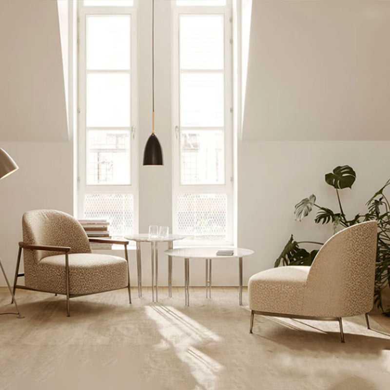 Scandinavian Arm Chair Solid Color Living Room Cushion Back Square Arms Armchair Clearhalo 'Accent Chairs' 'accent_chairs' 'Chairs & Seating' 'furn' 'furn_accent_chairs' 'Furniture' 'Living Room Furniture' 6656004