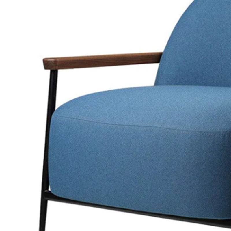 Scandinavian Arm Chair Solid Color Living Room Cushion Back Square Arms Armchair Clearhalo 'Accent Chairs' 'accent_chairs' 'Chairs & Seating' 'furn' 'furn_accent_chairs' 'Furniture' 'Living Room Furniture' 6656011