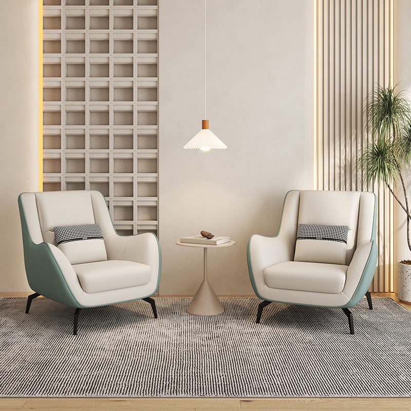 Mid-Century Modern Accent Chair Cushion Back Basic Four Legs Arms Included Armchair Clearhalo 'Accent Chairs' 'accent_chairs' 'Chairs & Seating' 'furn' 'furn_accent_chairs' 'Furniture' 'Living Room Furniture' 6656021