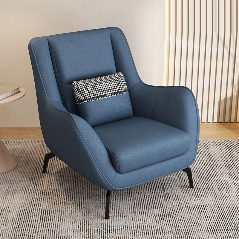 Mid-Century Modern Accent Chair Cushion Back Basic Four Legs Arms Included Armchair Clearhalo 'Accent Chairs' 'accent_chairs' 'Chairs & Seating' 'furn' 'furn_accent_chairs' 'Furniture' 'Living Room Furniture' 6656043