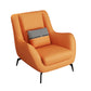 Mid-Century Modern Accent Chair Cushion Back Basic Four Legs Arms Included Armchair Orange 1 Piece Without Ottoman Clearhalo 'Accent Chairs' 'accent_chairs' 'Chairs & Seating' 'furn' 'furn_accent_chairs' 'Furniture' 'Living Room Furniture' 6656053