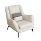 Mid-Century Modern Accent Chair Cushion Back Basic Four Legs Arms Included Armchair Off-White 1 Piece Without Ottoman Clearhalo 'Accent Chairs' 'accent_chairs' 'Chairs & Seating' 'furn' 'furn_accent_chairs' 'Furniture' 'Living Room Furniture' 6656055