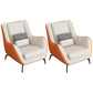 Mid-Century Modern Accent Chair Cushion Back Basic Four Legs Arms Included Armchair Orange Beige 2 Piece Set Without Ottoman Clearhalo 'Accent Chairs' 'accent_chairs' 'Chairs & Seating' 'furn' 'furn_accent_chairs' 'Furniture' 'Living Room Furniture' 6656064