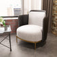 Upholstered Accent Armchair 4 Legs Sewn Pillow Back Accent Chair Clearhalo 'Accent Chairs' 'accent_chairs' 'Chairs & Seating' 'furn' 'furn_accent_chairs' 'Furniture' 'Living Room Furniture' 6656067