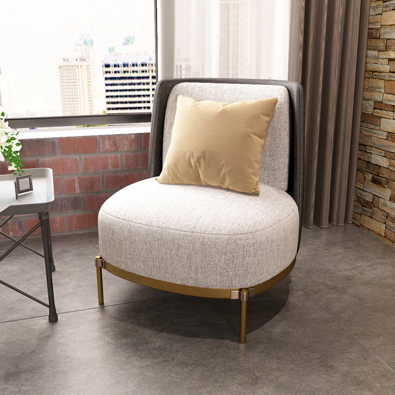 Upholstered Accent Armchair 4 Legs Sewn Pillow Back Accent Chair Clearhalo 'Accent Chairs' 'accent_chairs' 'Chairs & Seating' 'furn' 'furn_accent_chairs' 'Furniture' 'Living Room Furniture' 6656069