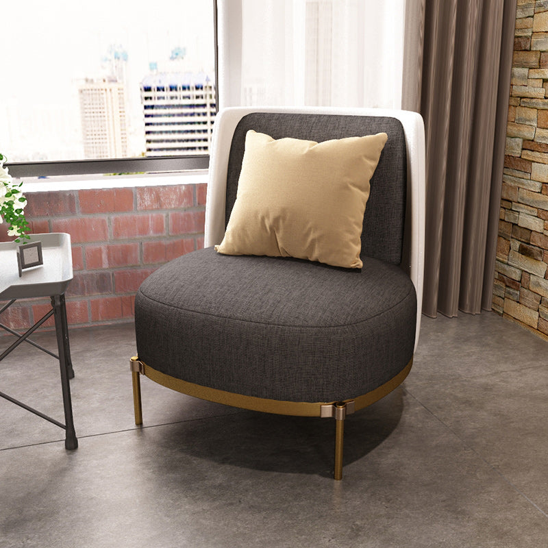 Upholstered Accent Armchair 4 Legs Sewn Pillow Back Accent Chair Clearhalo 'Accent Chairs' 'accent_chairs' 'Chairs & Seating' 'furn' 'furn_accent_chairs' 'Furniture' 'Living Room Furniture' 6656073