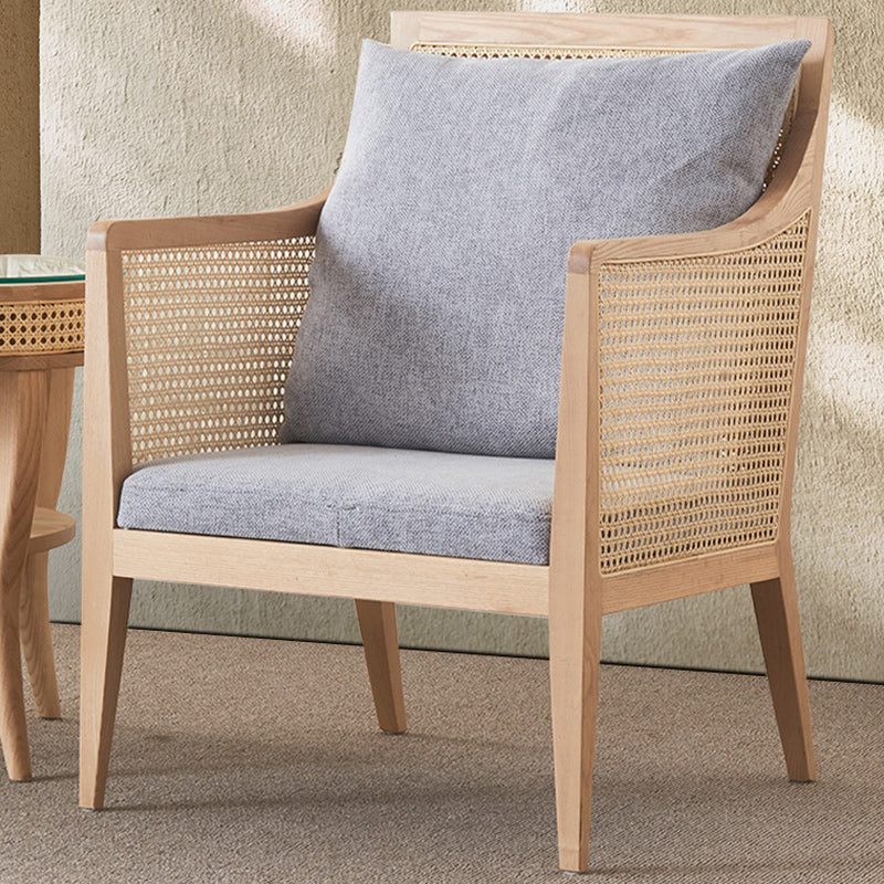 Upholstered Fabric Accent Armchair Solid Wood 24.01" Wide Armchair Clearhalo 'Accent Chairs' 'accent_chairs' 'Chairs & Seating' 'furn' 'furn_accent_chairs' 'Furniture' 'Living Room Furniture' 6656158