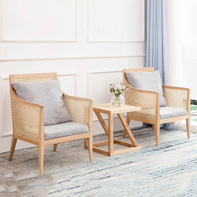 Upholstered Fabric Accent Armchair Solid Wood 24.01" Wide Armchair Clearhalo 'Accent Chairs' 'accent_chairs' 'Chairs & Seating' 'furn' 'furn_accent_chairs' 'Furniture' 'Living Room Furniture' 6656167