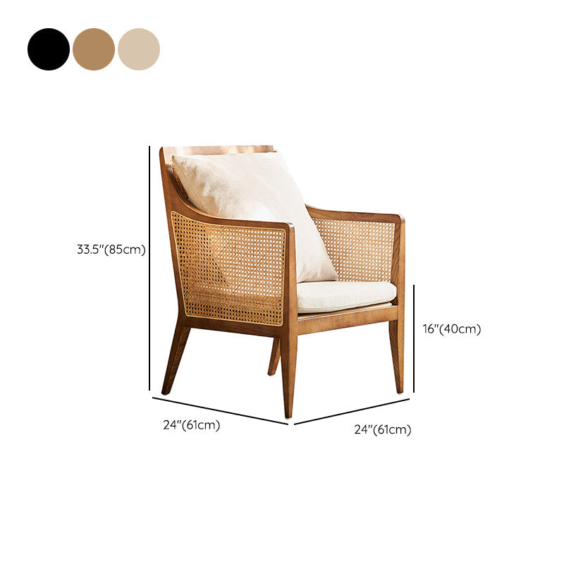 Upholstered Fabric Accent Armchair Solid Wood 24.01" Wide Armchair Clearhalo 'Accent Chairs' 'accent_chairs' 'Chairs & Seating' 'furn' 'furn_accent_chairs' 'Furniture' 'Living Room Furniture' 6656168