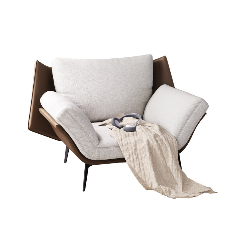 Mid-Century Modern Accent Armchair Flared Arms Fabric Armchair Clearhalo 'Accent Chairs' 'accent_chairs' 'Chairs & Seating' 'furn' 'furn_accent_chairs' 'Furniture' 'Living Room Furniture' 6656177