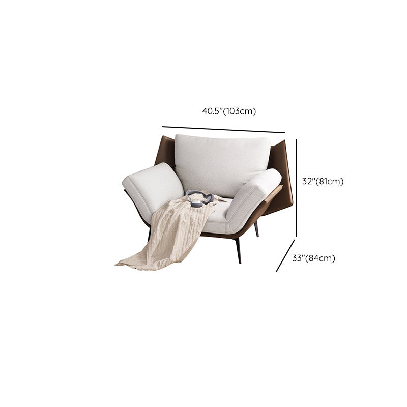 Mid-Century Modern Accent Armchair Flared Arms Fabric Armchair Clearhalo 'Accent Chairs' 'accent_chairs' 'Chairs & Seating' 'furn' 'furn_accent_chairs' 'Furniture' 'Living Room Furniture' 6656182