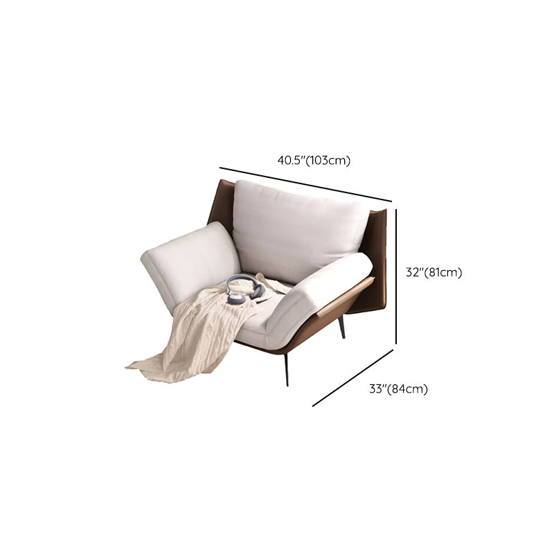 Mid-Century Modern Accent Armchair Flared Arms Fabric Armchair Clearhalo 'Accent Chairs' 'accent_chairs' 'Chairs & Seating' 'furn' 'furn_accent_chairs' 'Furniture' 'Living Room Furniture' 6656183