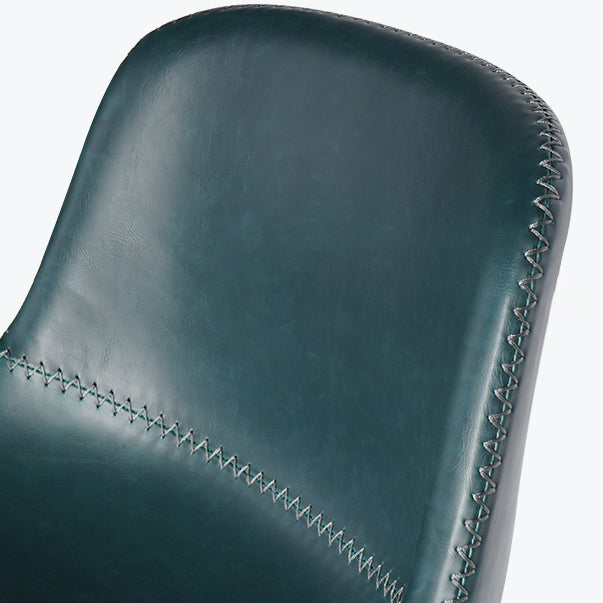 Lederen barkruk moderne rugleuning kruk voor bristol met metalen benen