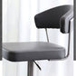 Leather Bar Stool Adjustable Backrest Counter Stool for Bristol With Cushion Clearhalo 'Bar Furniture' 'Bar Stools' 'bar_stools' 'furn' 'furn_bar_stools' 'Furniture' 'Kitchen & Dining Furniture' 6661334