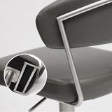 Leather Bar Stool Adjustable Backrest Counter Stool for Bristol With Cushion Clearhalo 'Bar Furniture' 'Bar Stools' 'bar_stools' 'furn' 'furn_bar_stools' 'Furniture' 'Kitchen & Dining Furniture' 6661335