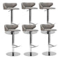 Industrial Leather Bar Stool Adjustable Height Counter Stool for Bristol Gray 6 Piece Set Clearhalo 'Bar Furniture' 'Bar Stools' 'bar_stools' 'furn' 'furn_bar_stools' 'Furniture' 'Kitchen & Dining Furniture' 6661377