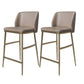 Glam Bar Stool Low Back Leather Counter Stool for Living Room 2 Piece Set Clearhalo 'Bar Furniture' 'Bar Stools' 'bar_stools' 'furn' 'furn_bar_stools' 'Furniture' 'Kitchen & Dining Furniture' 6661424