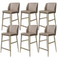 Glam Bar Stool Low Back Leather Counter Stool for Living Room 6 Piece Set Clearhalo 'Bar Furniture' 'Bar Stools' 'bar_stools' 'furn' 'furn_bar_stools' 'Furniture' 'Kitchen & Dining Furniture' 6661428