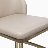 Glam Bar Stool Low Back Leather Counter Stool for Living Room Clearhalo 'Bar Furniture' 'Bar Stools' 'bar_stools' 'furn' 'furn_bar_stools' 'Furniture' 'Kitchen & Dining Furniture' 6661433