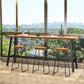 Contemporary Backless Dining Stools Wood Bar Stools with Footrest Clearhalo 'Bar Furniture' 'Bar Stools' 'bar_stools' 'furn' 'furn_bar_stools' 'Furniture' 'Kitchen & Dining Furniture' 6661445