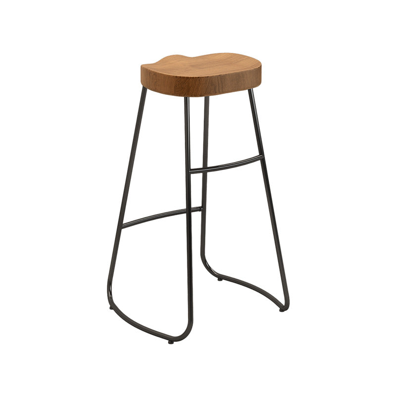 Contemporary Backless Dining Stools Wood Bar Stools with Footrest Clearhalo 'Bar Furniture' 'Bar Stools' 'bar_stools' 'furn' 'furn_bar_stools' 'Furniture' 'Kitchen & Dining Furniture' 6661447