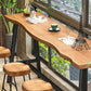 Contemporary Backless Dining Stools Wood Bar Stools with Footrest Clearhalo 'Bar Furniture' 'Bar Stools' 'bar_stools' 'furn' 'furn_bar_stools' 'Furniture' 'Kitchen & Dining Furniture' 6661448